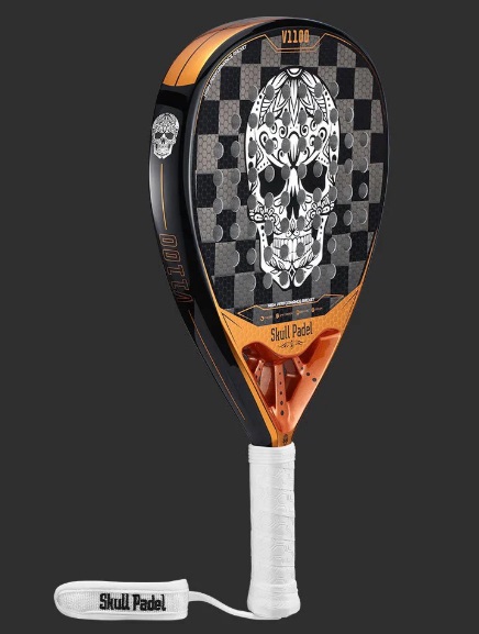 Ракетка Skull Padel V1100 Black Cooper 24K