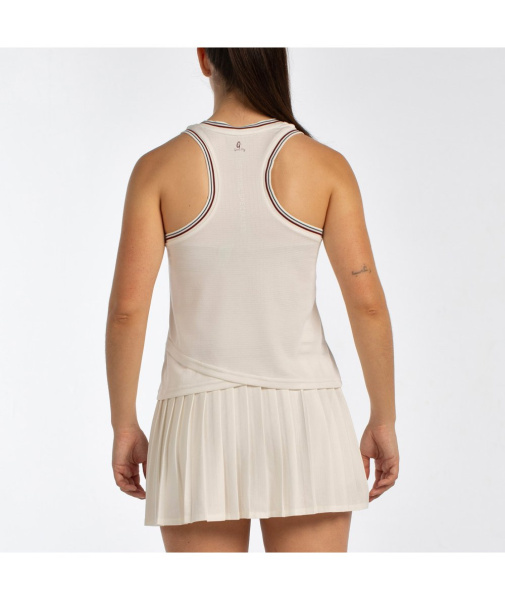 Майка женская Bullpadel AZA (молочный белый)